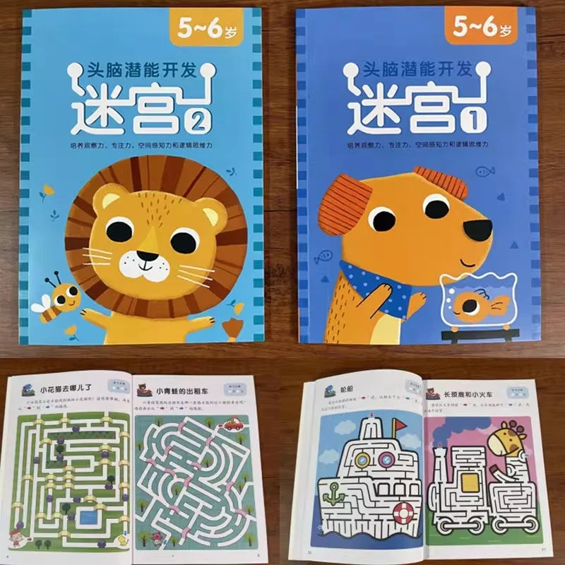 Preschool Maze Puzzle Book 2 Books Brain Potential Development