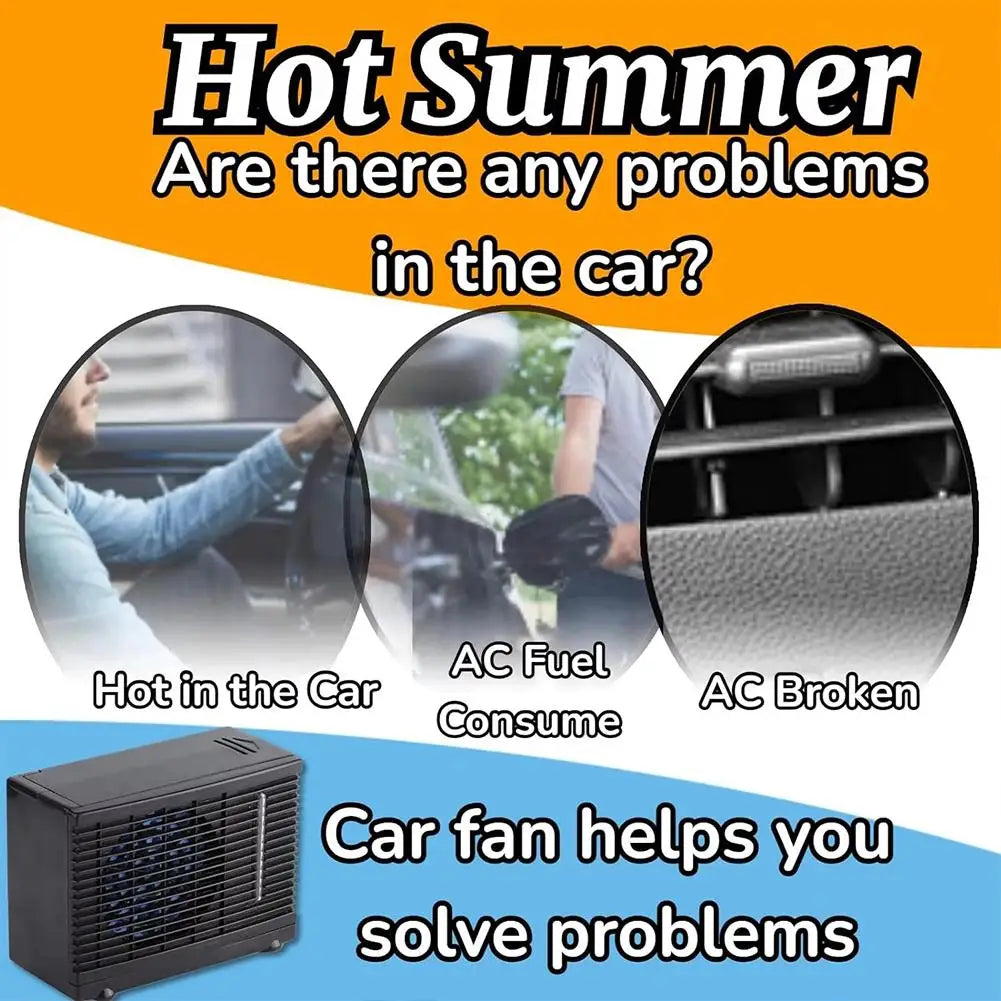 Portable Car Cooler Fan Adjustable Car Air Conditioner Cooler Cooling Fan For Car Home Conditioning Peaceful Pleasures Health and Wellness