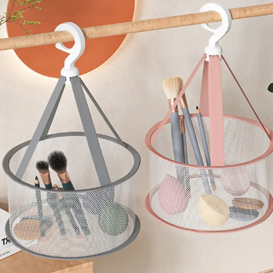 Makeup Brush Storage Powder Puff Drying Bag Mesh Pocket Anti Deformation Drying Clothes Mesh Basket Household Use Air Drying St Peaceful Pleasures Health and Wellness