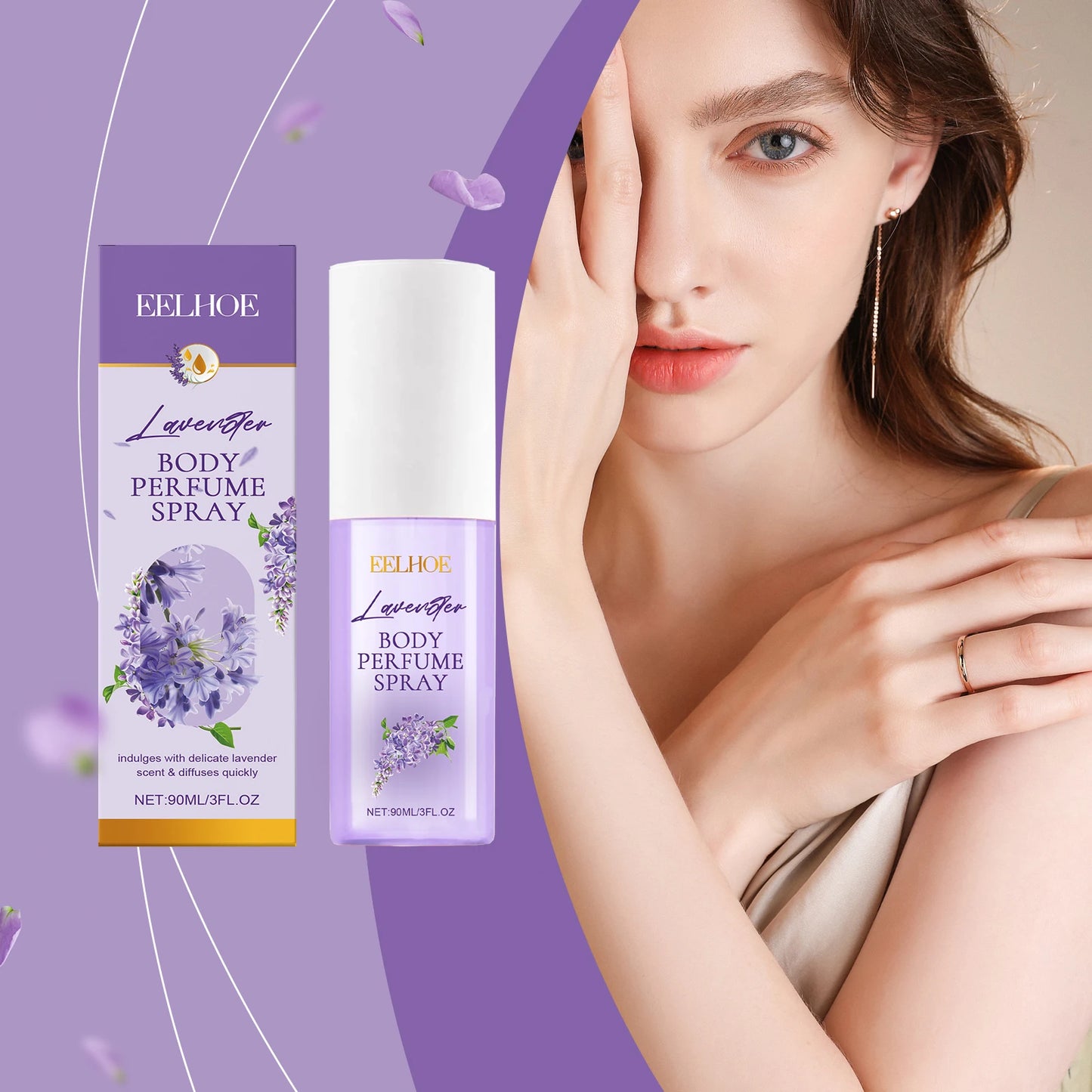 EELHOE Lavender Aromatherapy Body Spray – Lasting Floral Mist