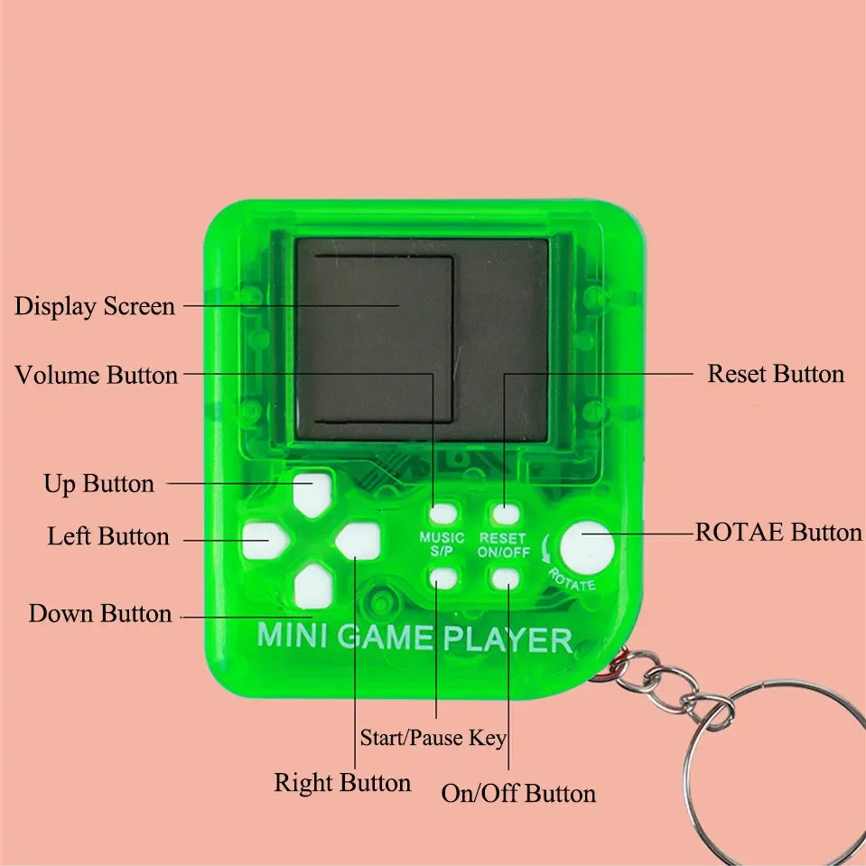Retro Mini Handheld Game Players Classic Electronic Games Hand Held Console Game Child Puzzle Gaming Console Toys Gift Peaceful Pleasures Health and Wellness