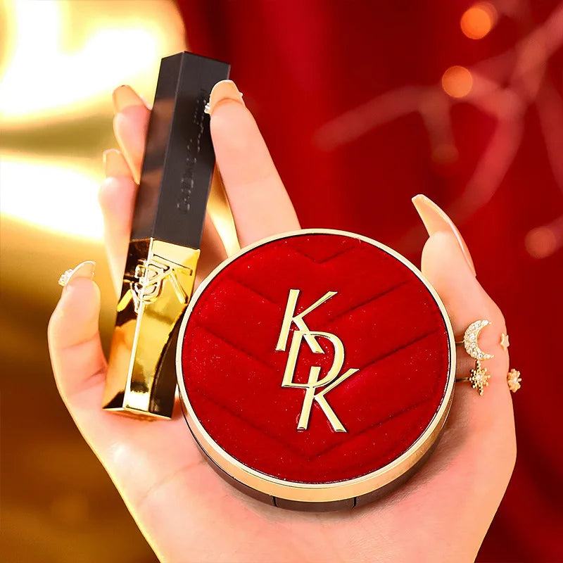 Air Cushion BB Cream & Lipstick Gift Set – 2-Pc Makeup Set