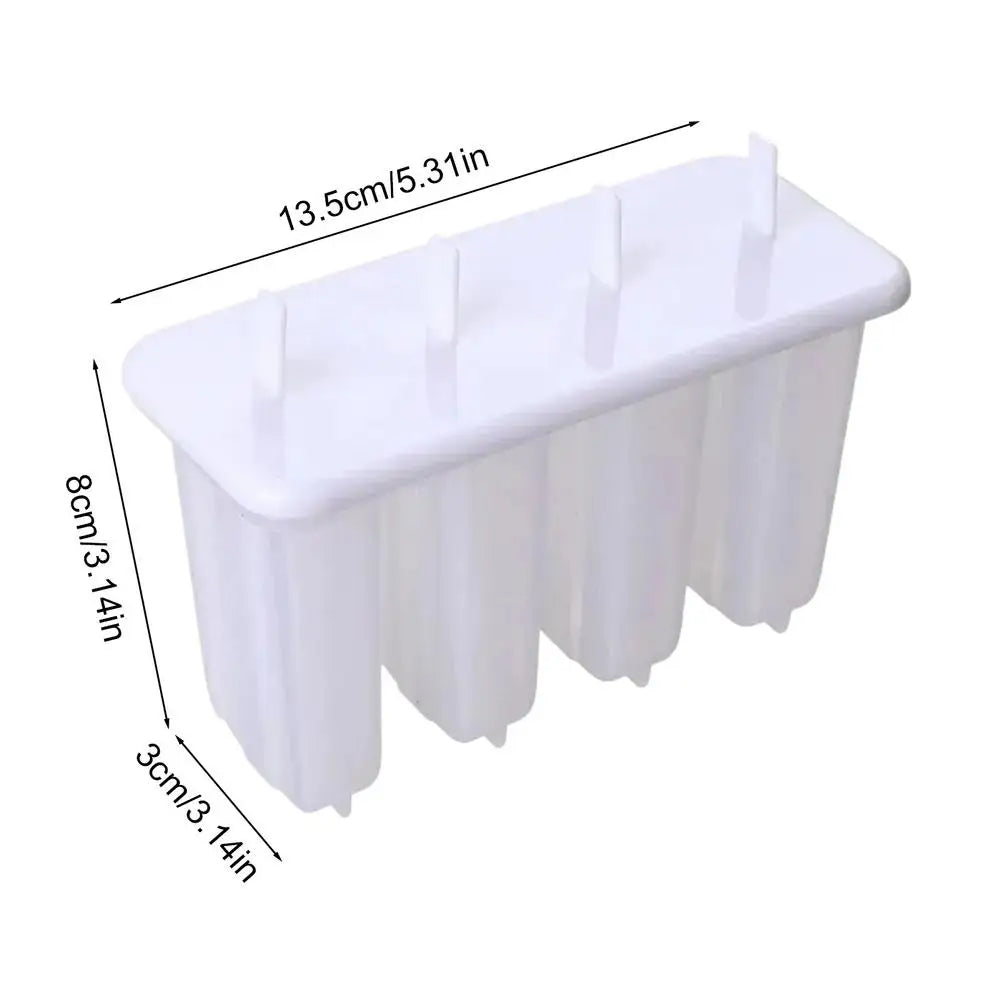 4-Cavity Popsicle Mold with Lid – DIY Ice Cream & Ice Pop Maker