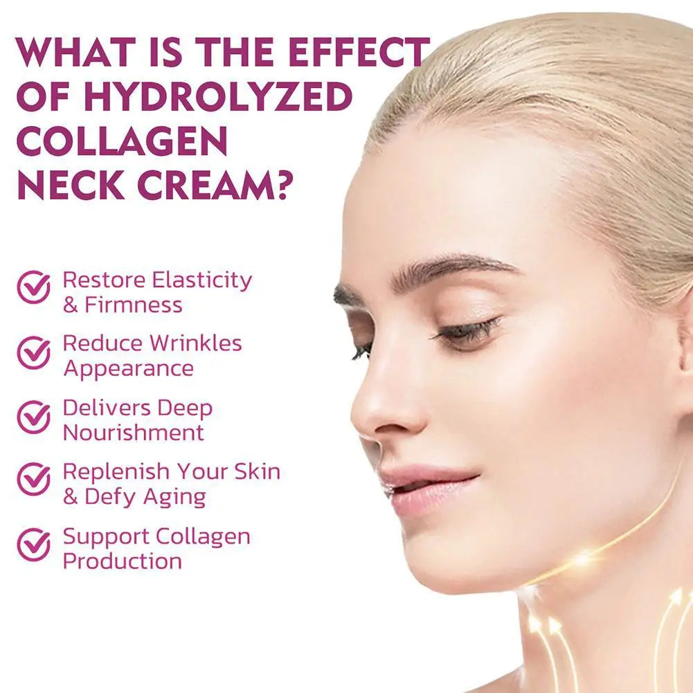 Collagen Neck Cream 40g – Firms, Lifts & Reduces Fine Lines Peaceful Pleasures Health and Wellness