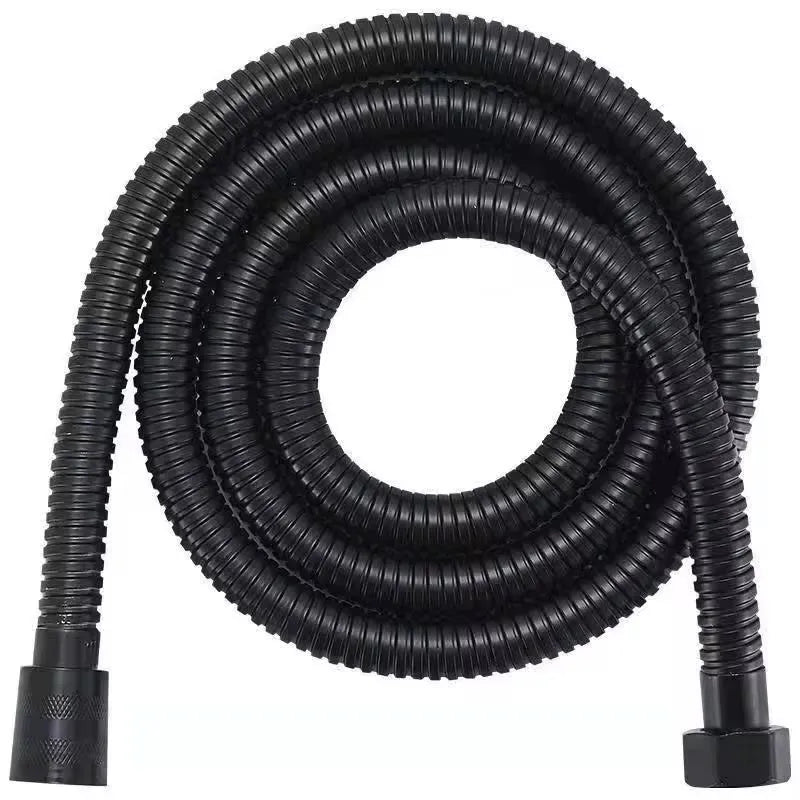Stainless Steel Shower Hose 1.5M 2M 3M | Black & Silver