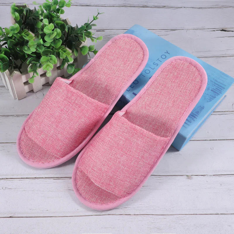 Disposable Hotel Slippers Non-Slip Close Toe Indoor Spa Slides
