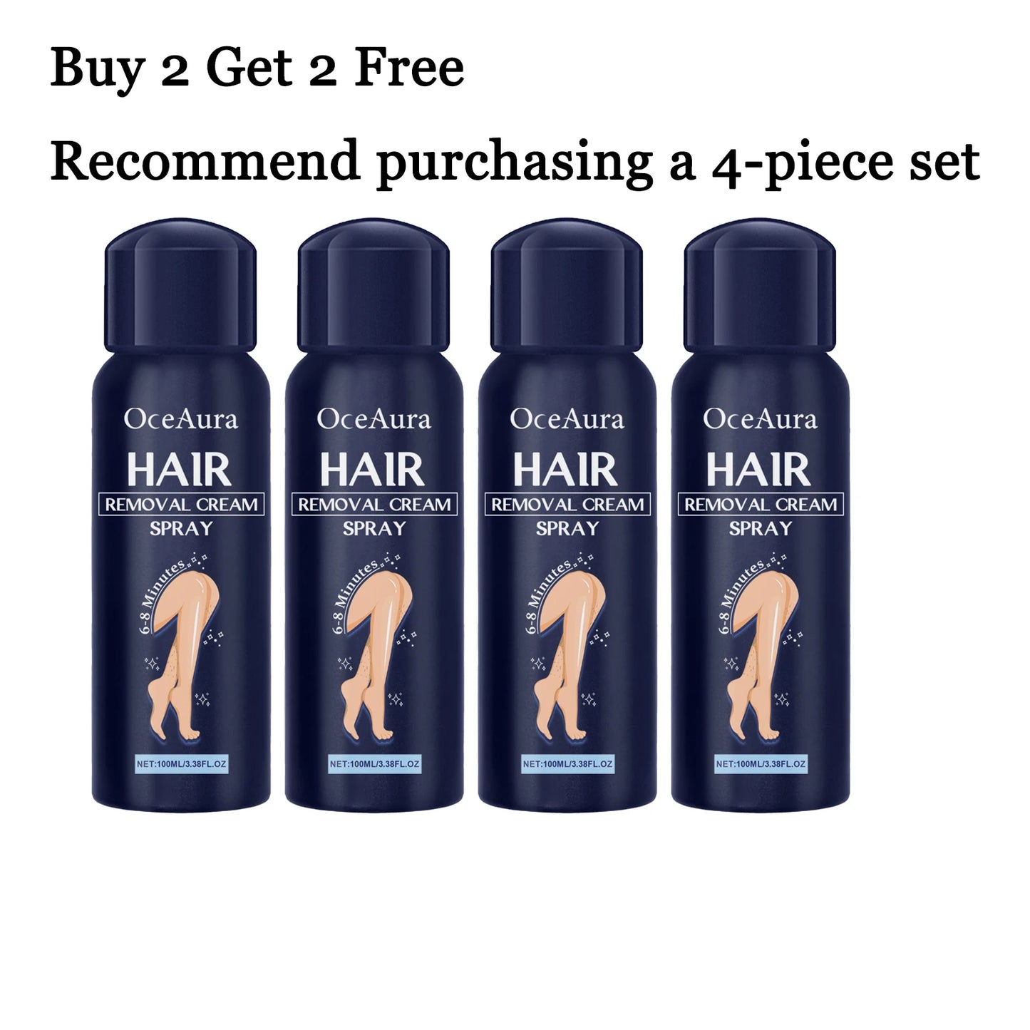 Aloe Vera Hair Removal Spray 100ml – Gentle & Non-Irritating
