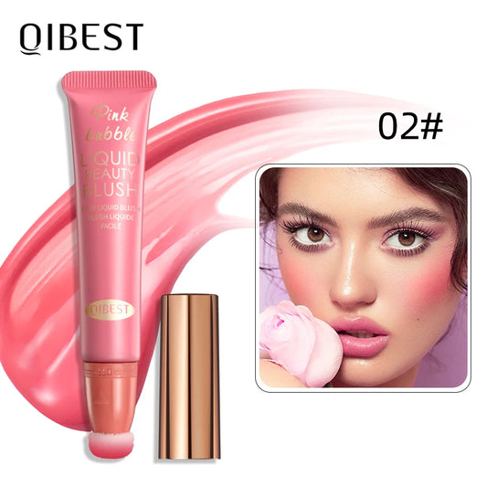 QIBEST Watercolor Liquid Blush For A Radiant And Sculpted Look Makeup Highlighter Contour Face Blusher Cosmetics For Women Peaceful Pleasures Health and Wellness