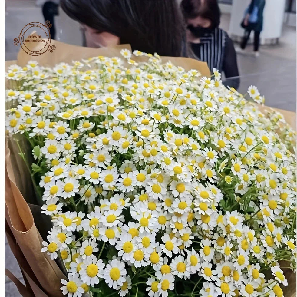 12PCS Artificial Daisy Flowers | 120 Blossoms Wedding Home Decor Artificial Flower Set Peaceful Pleasures Health and Wellness