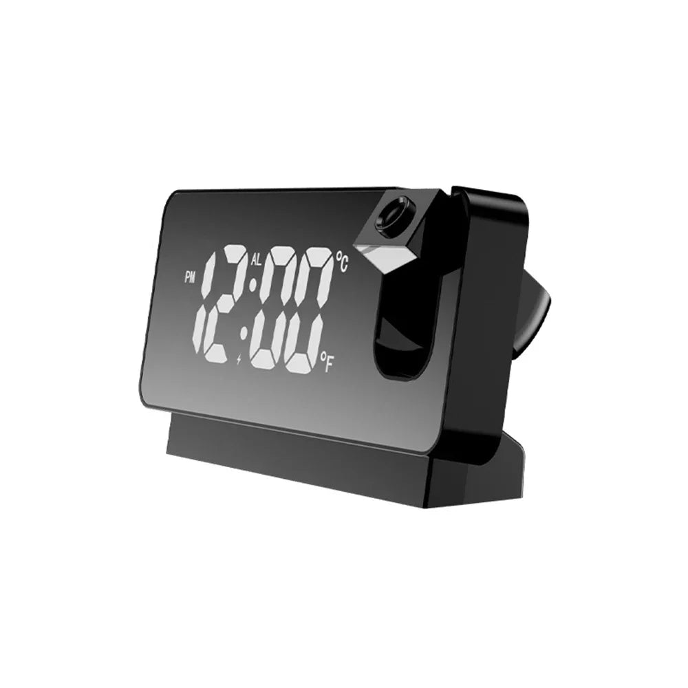 LED Digital Projection Alarm Clock | Silent Bedside Desk Clock