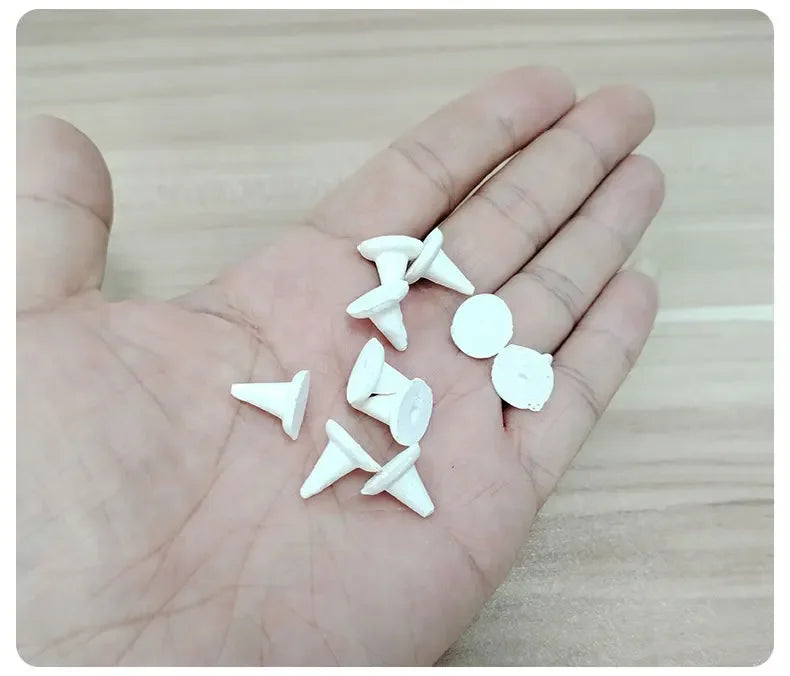 Alumina Conical Nail Set - High-Temp Resistant Ceramic Firing Support Tool for DIY Pottery & Vase Projects Peaceful Pleasures Health and Wellness