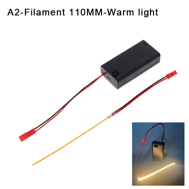 DC3V LED COB Filament Flexible Lamp 3000K 6000K Bulb Parts Diode