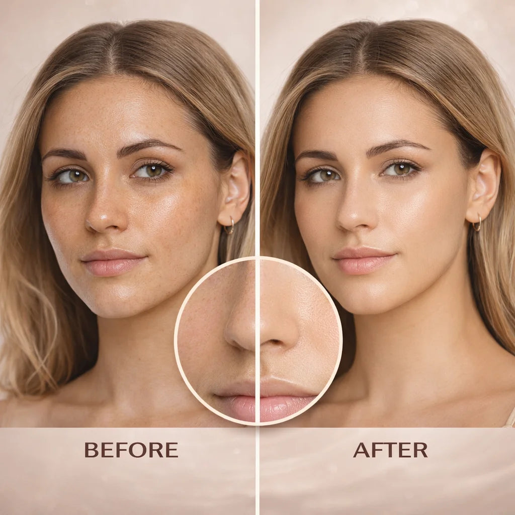 Color Changing Foundation for Women,Instantly Adapts to Your Skin Tone,12-Hour Wear – Natural Dewy Finish - Medium Dark, 30ml Peaceful Pleasures Health and Wellness