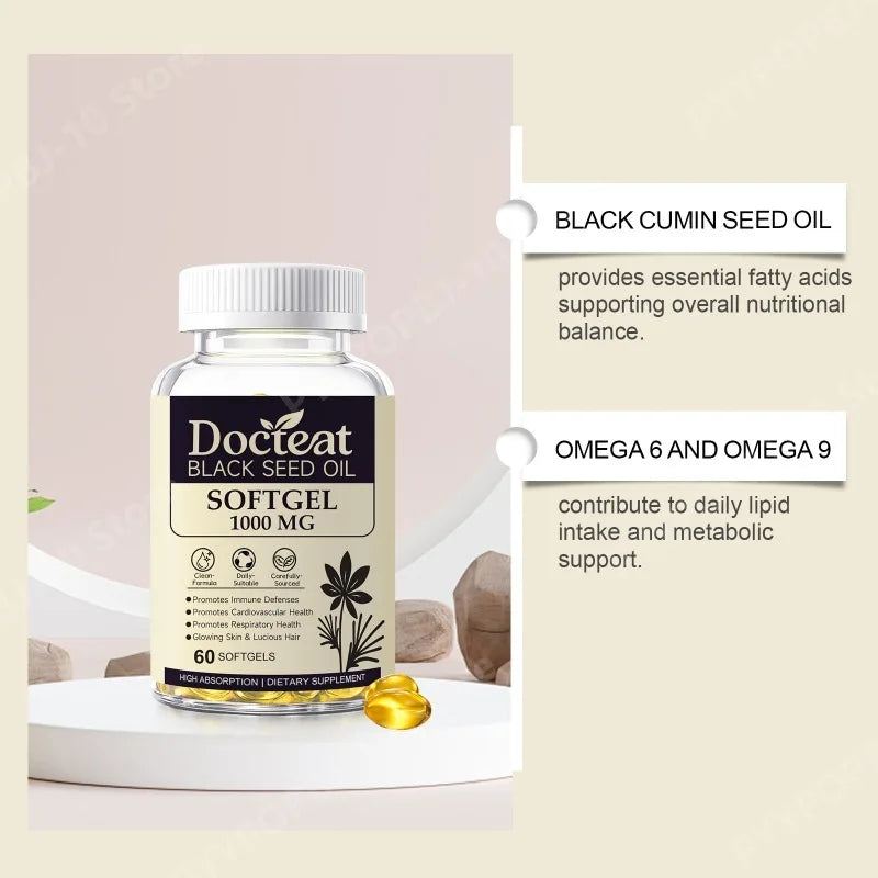 Black Seed Oil Softgels – Daily Immune Support | 60 Count