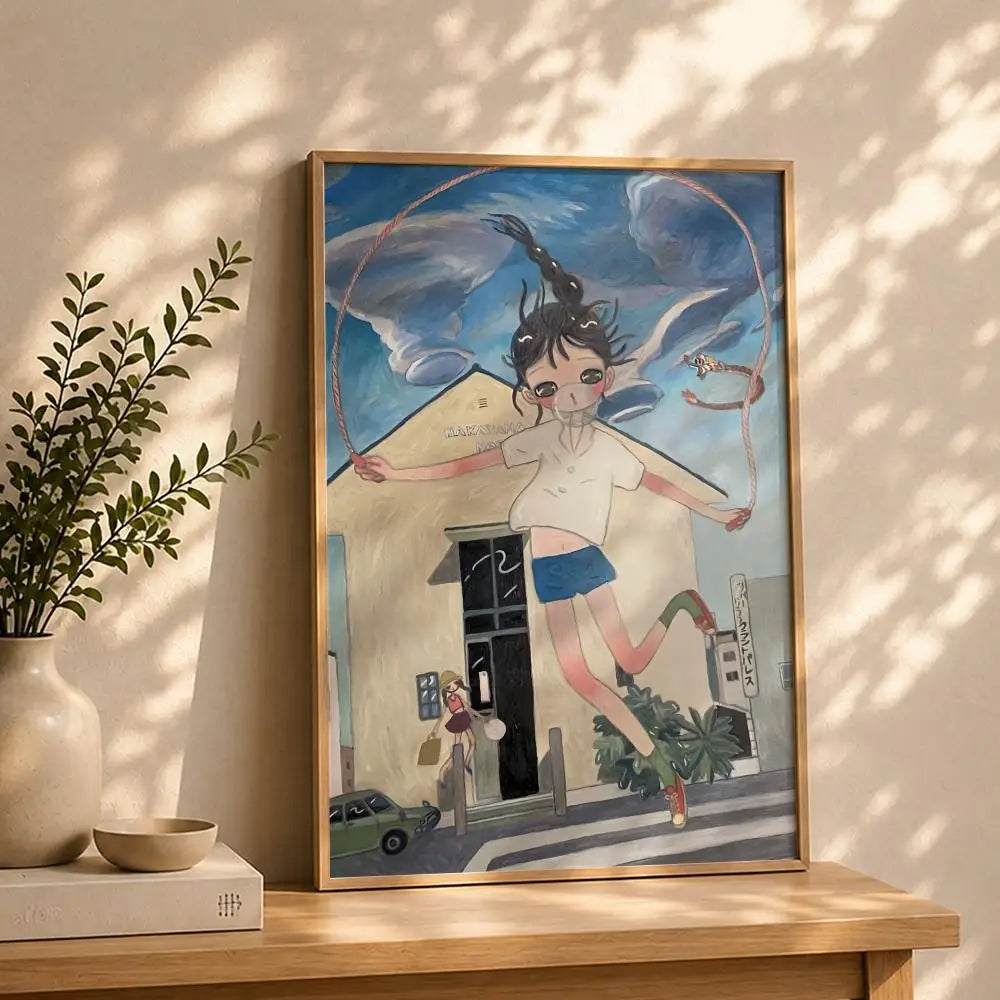 Artist A-Aya TakanoS Poster HD Self Adhesive Waterproof Wall Art Ideal for Home Office Dorm Bedroom Great Gift Peaceful Pleasures Health and Wellness White1 21X30cmNoframe