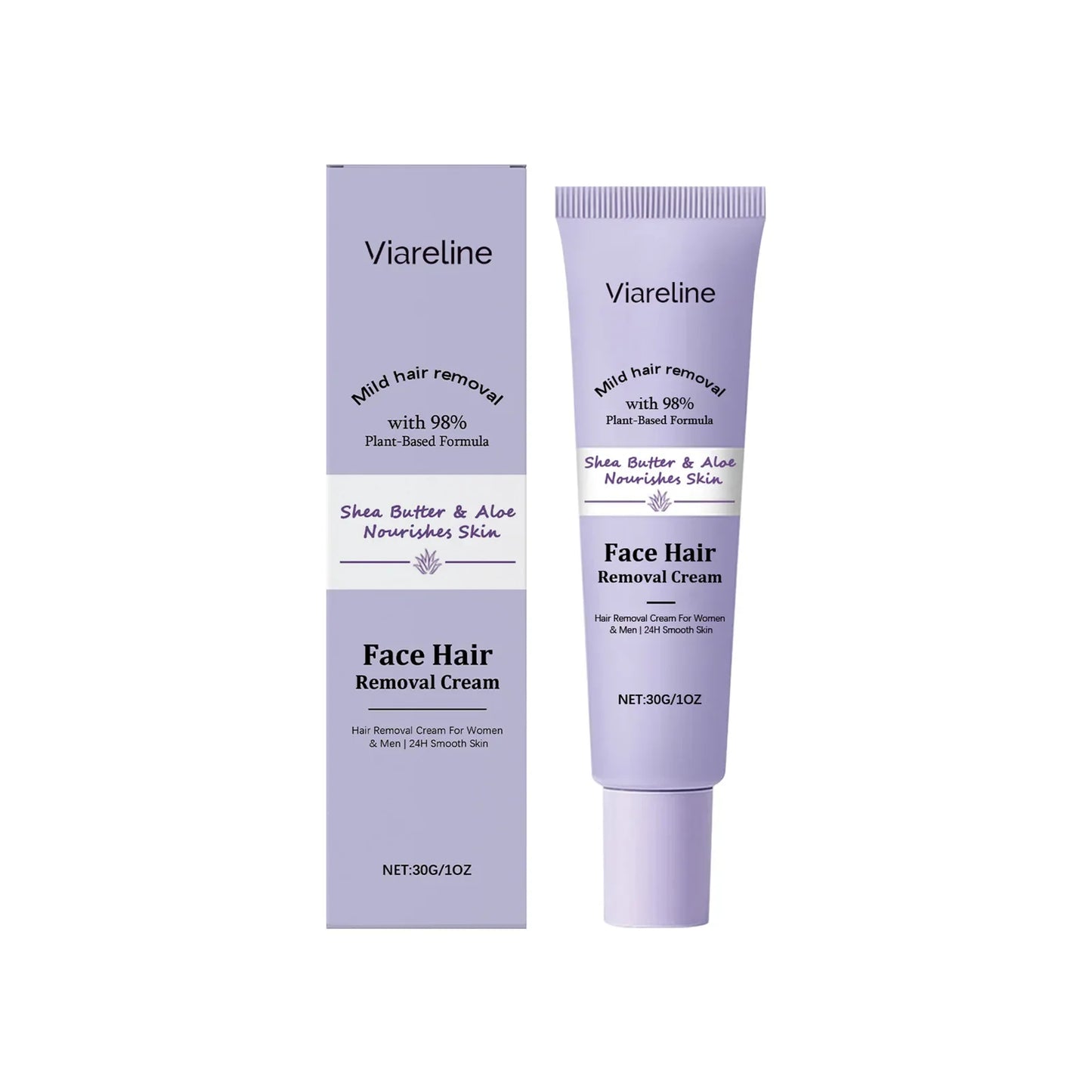 VIARELINE Facial Hair Removal Cream – Smooth Skin 30g