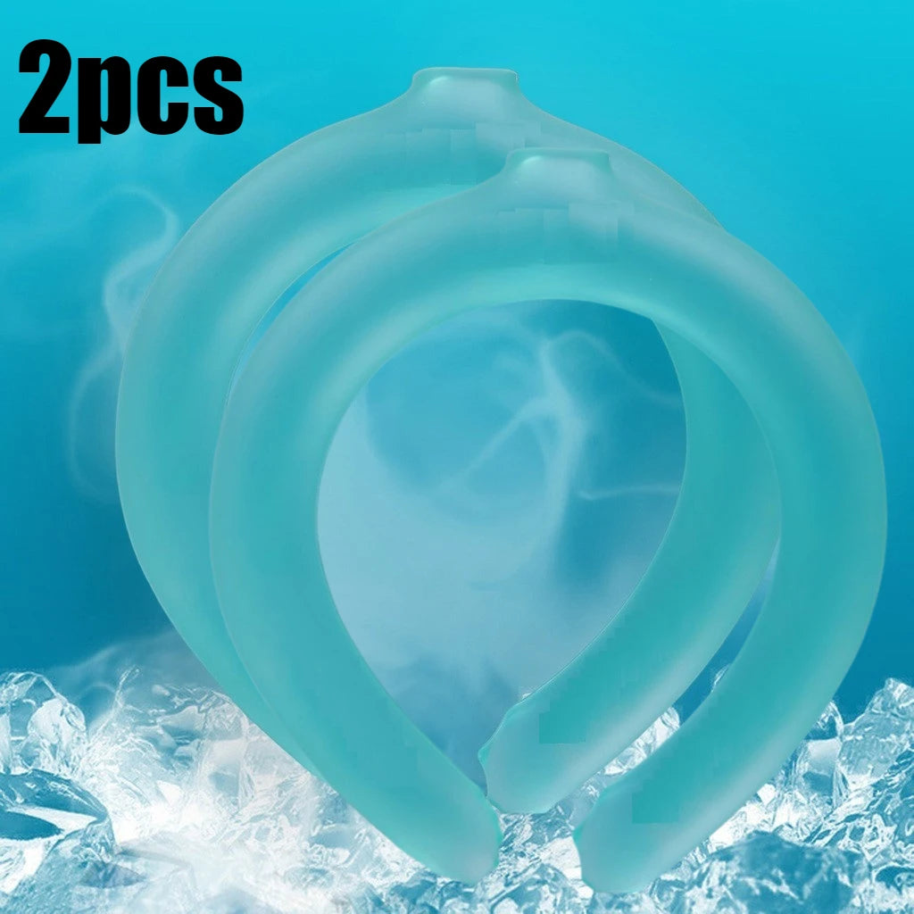 Summer Neck Cooling Ring Portable Reusable Massager Cool Sunstroke