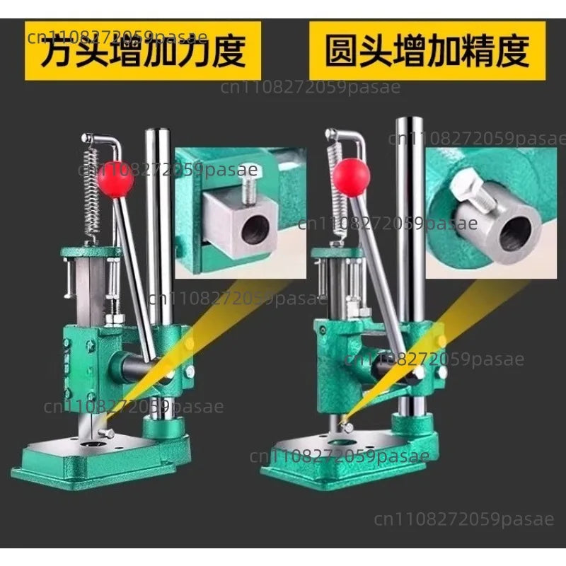 JM-16 Desktop Hand Press Machine – Round & Square Punch