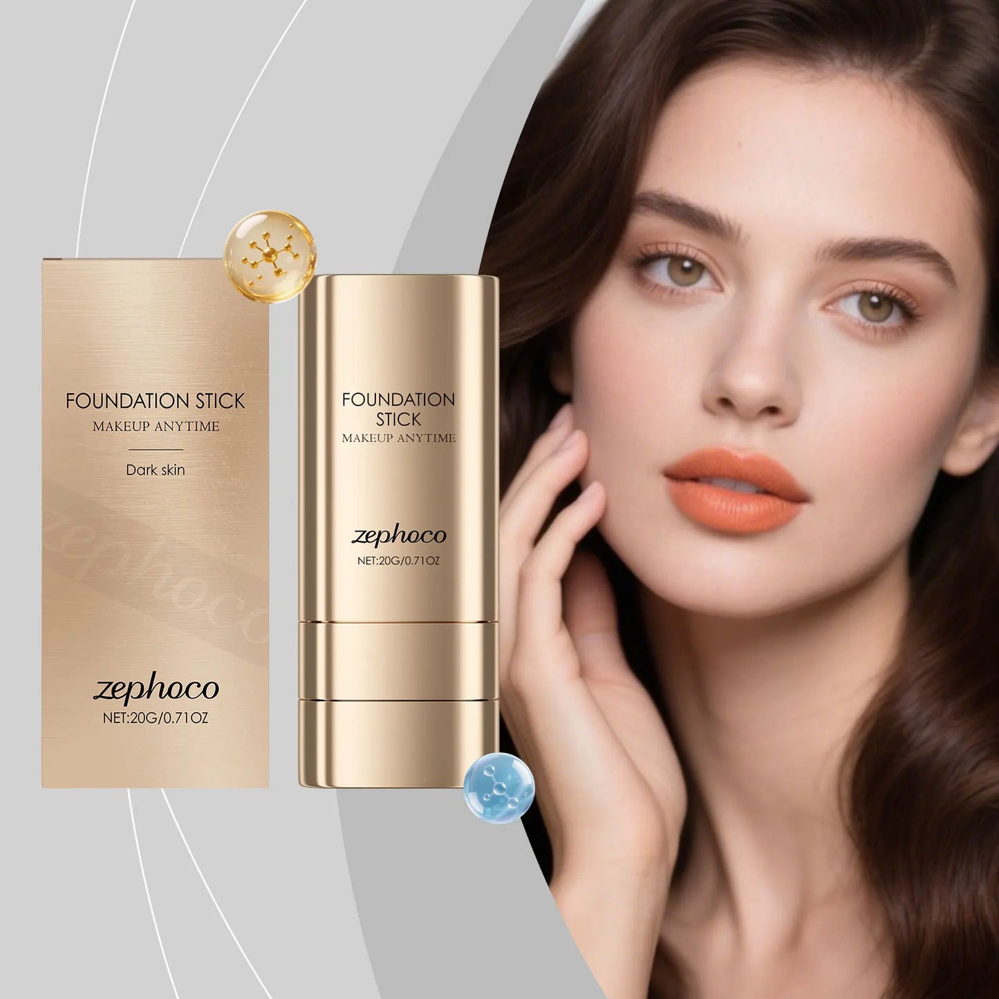 2-in-1 Foundation & Concealer Stick | Matte Finish, All Skin Types