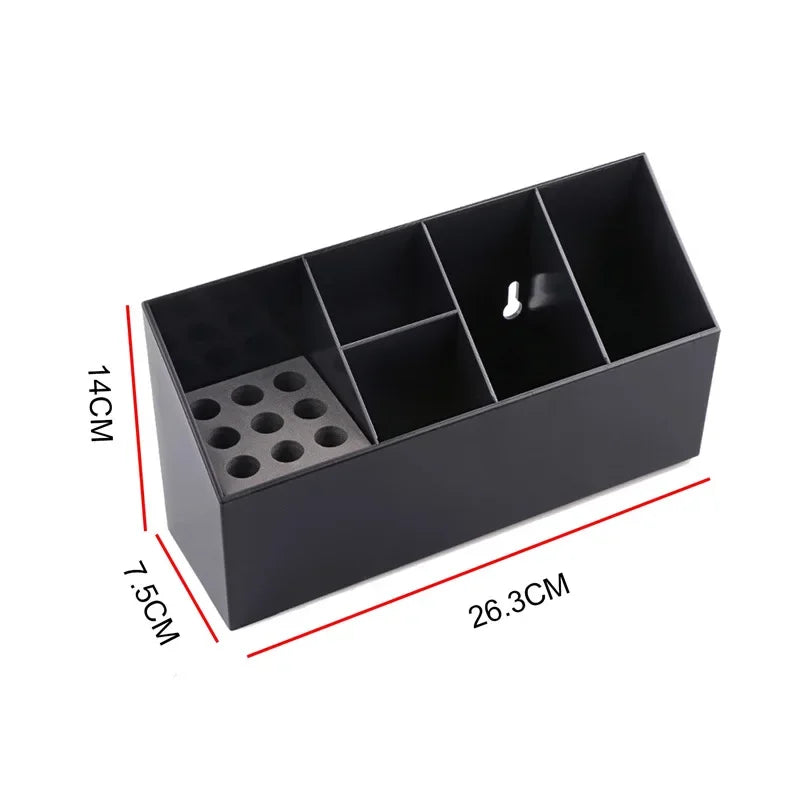 Barber Hairdressing Tool Organizer Box – Scissors & Comb Rack