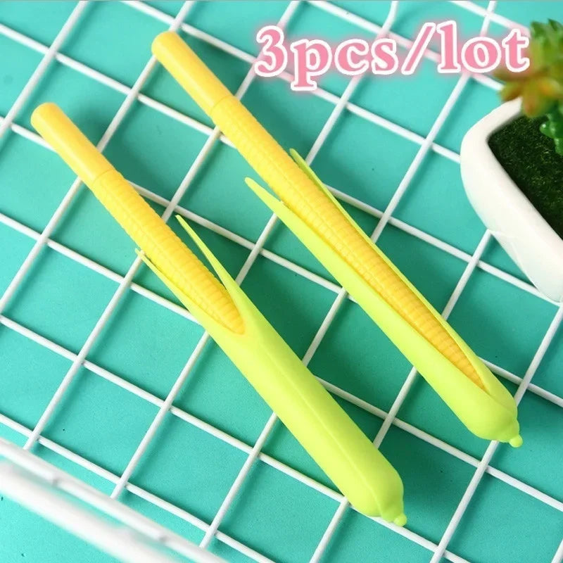 Cute Corn Gel Pen Soft Rubber Pens Creative Stationery Materials