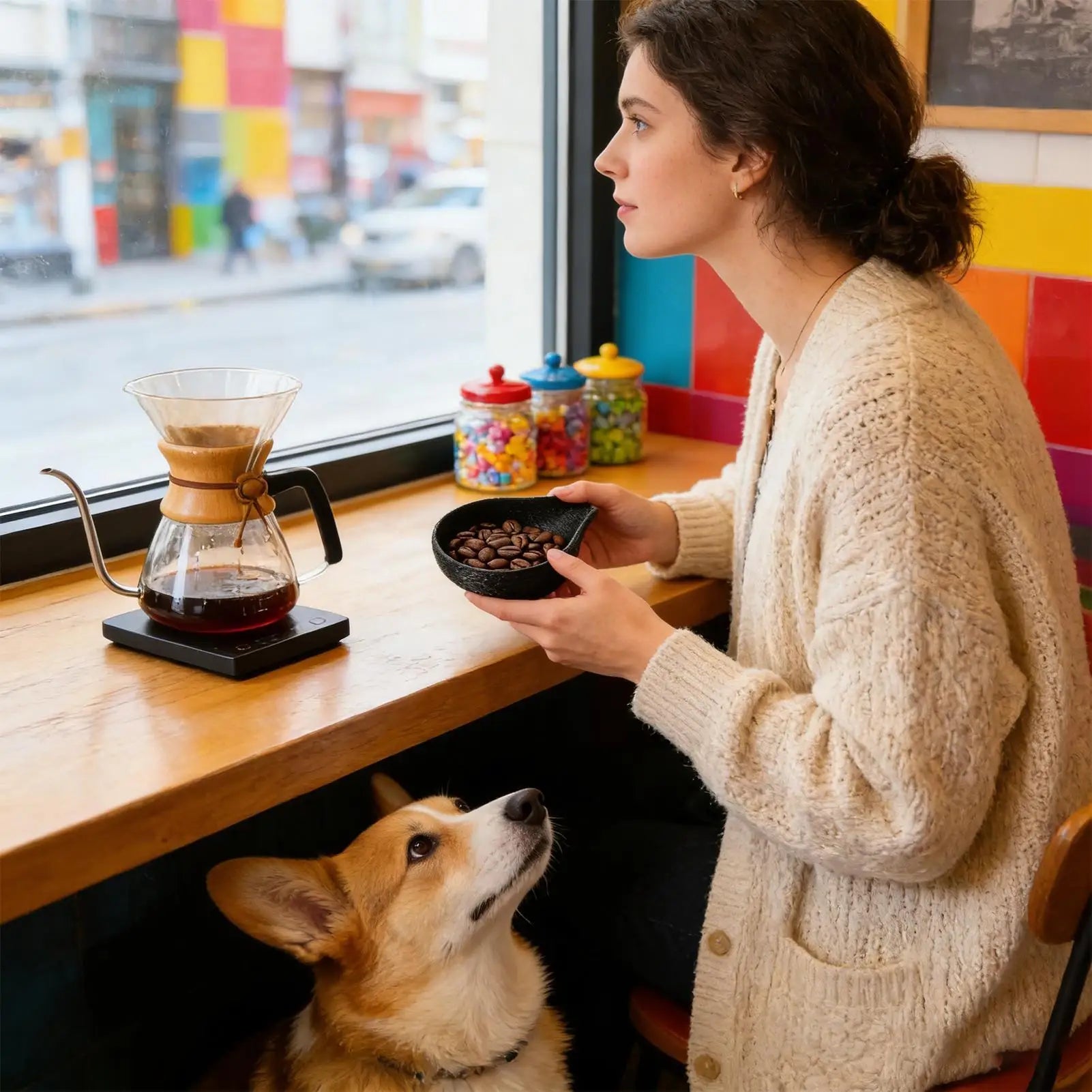 Coffee Bean Dosing Cup | Anti-Slip Precision Measuring Tray Coffee Dosing Cup Peaceful Pleasures Health and Wellness