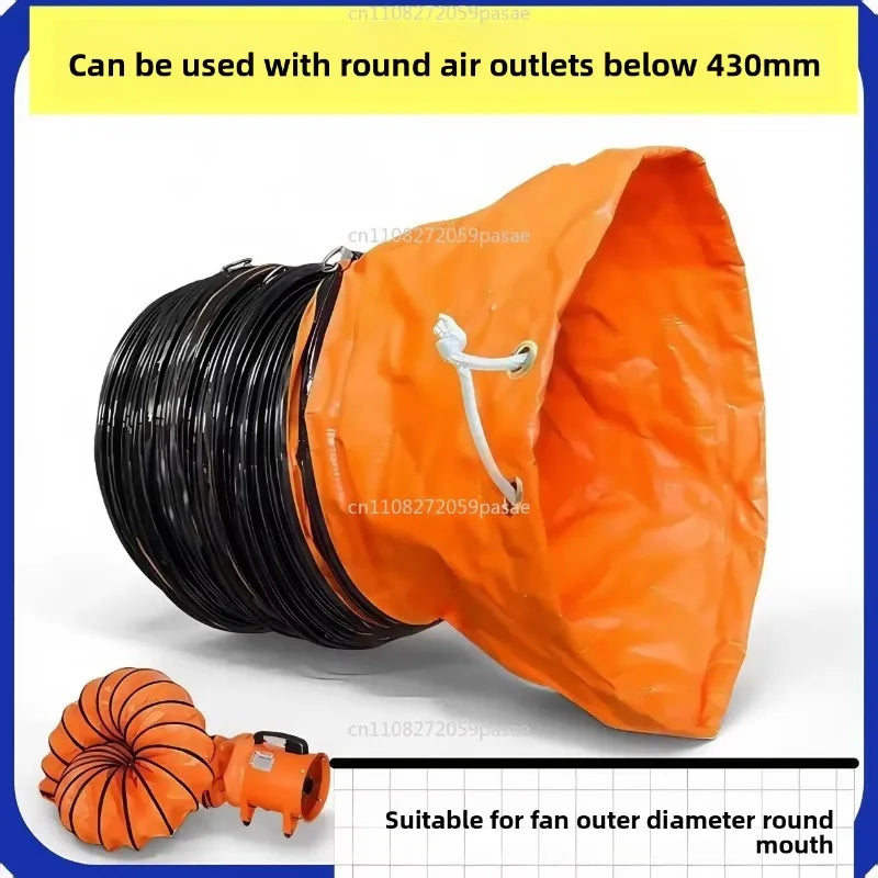 Telescopic Ventilation Duct Hose – High Temp PVC Canvas Exhaust