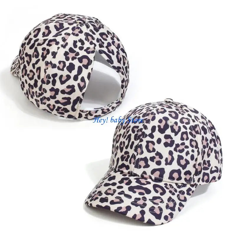 Girls Ponytail Hole Baseball Cap | Breathable Kids Sun Hat