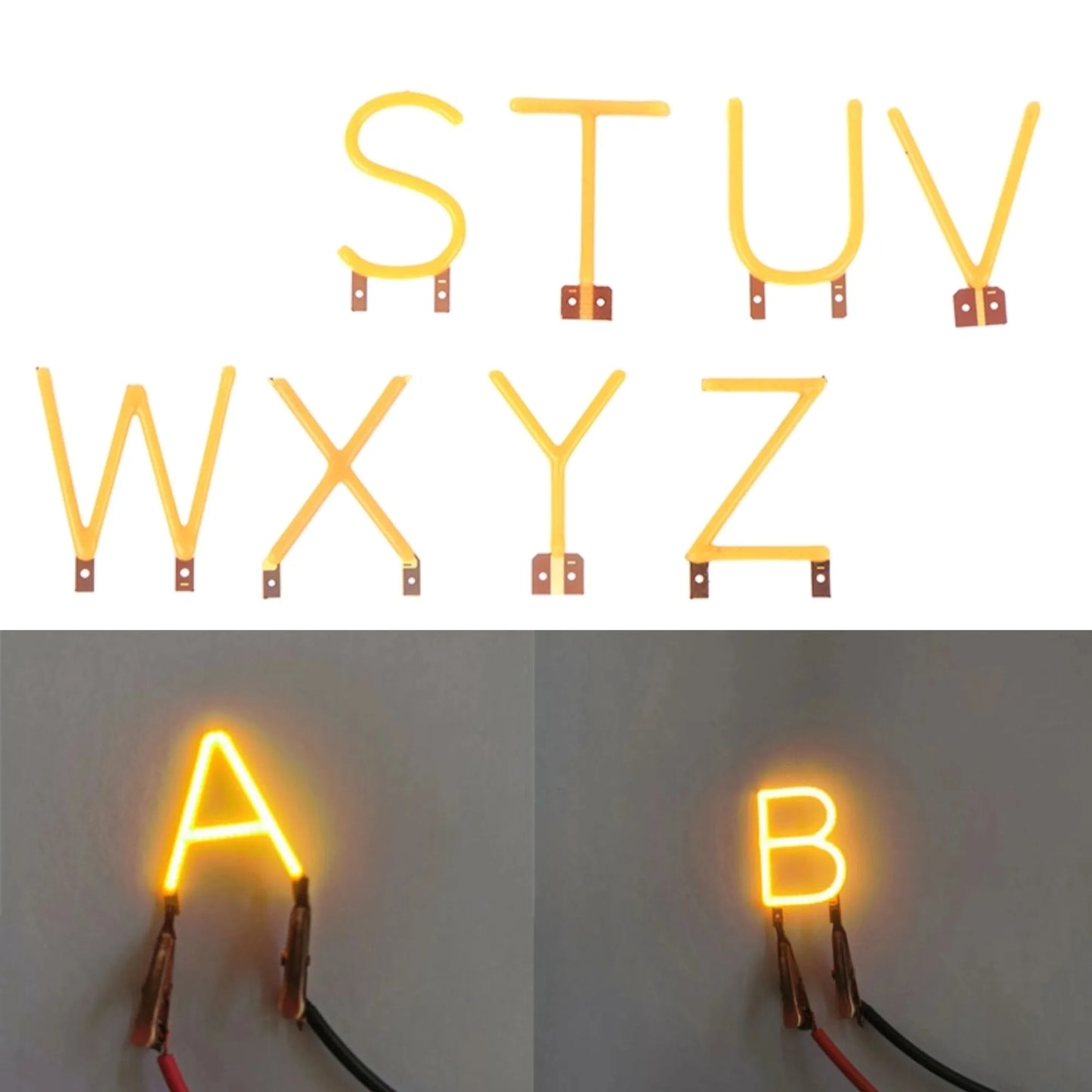 2200k English Letter Filament COB LED Filament DC 3V Candle Edison Yellow Diodes For Home Party Decoration Peaceful Pleasures Health and Wellness