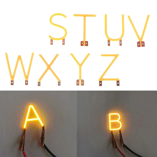 2200k English Letter Filament COB LED Filament DC 3V Candle Edison Yellow Diodes For Home Party Decoration Peaceful Pleasures Health and Wellness