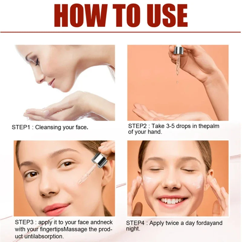 B3 Peptide Remove Wrinkle Serum Firming Lifting Anti-Aging Fade Fine Lines Face Essence For Treatment Facial lines Forehead Car Peaceful Pleasures Health and Wellness