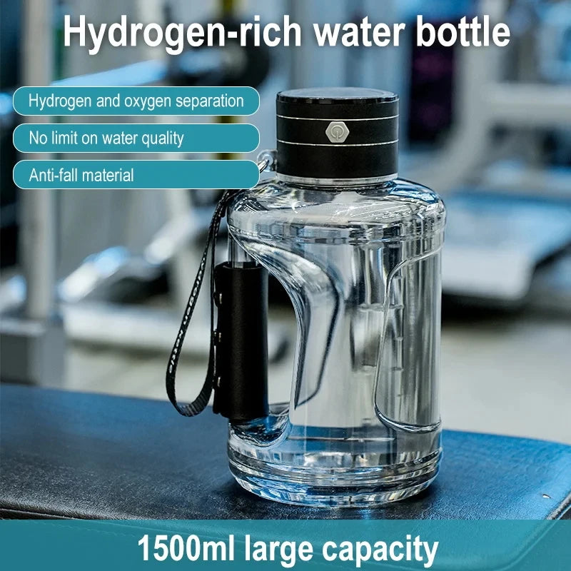 1500ml Portable Hydrogen Generator Water Filter Ionizer Pure H2 Rich Hydrogen Oxygen Water bottle Electrolysis Drink Hydrogen Peaceful Pleasures Health and Wellness