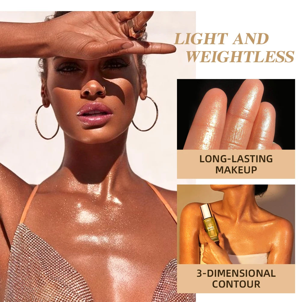 3D Face Brighten Highlighter Cosmetic Shimmer Highlighter Stick Liquid Face Contour Bronze Concealer Cream Makeup Tool 5 Colors Peaceful Pleasures Health and Wellness