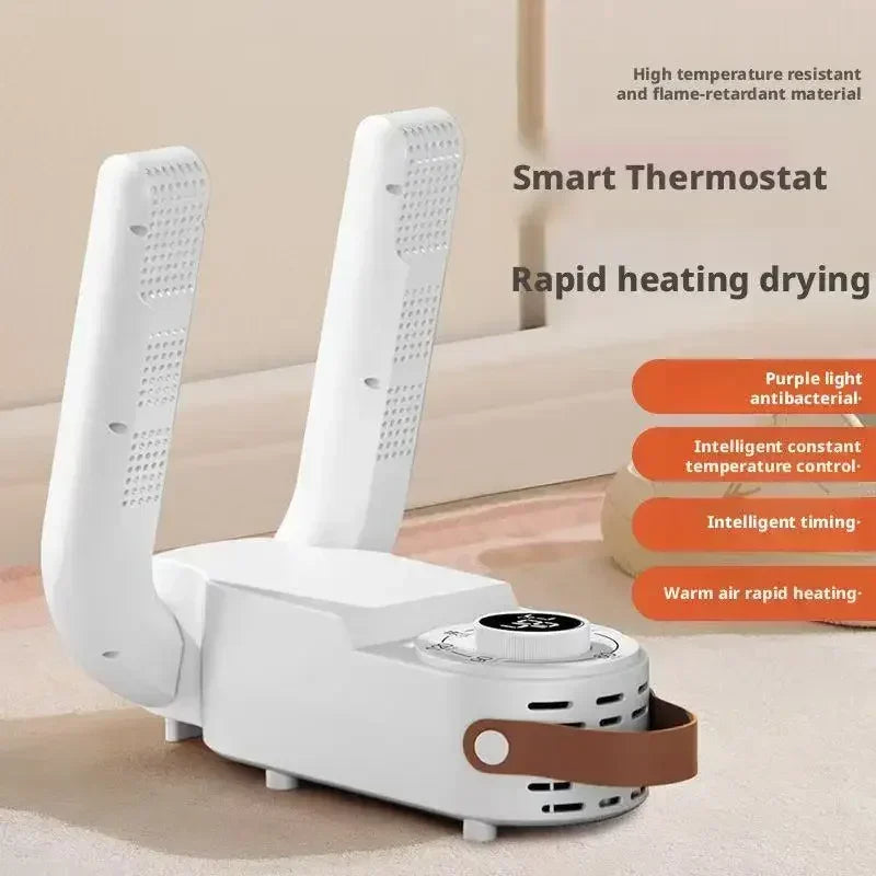 Shoe Dryer Smart Timed Home Use Constant Temperature Dehumidifier Portable Foldable Shoe Dryer Eliminates Odor Handy Shoe Heater Peaceful Pleasures Health and Wellness
