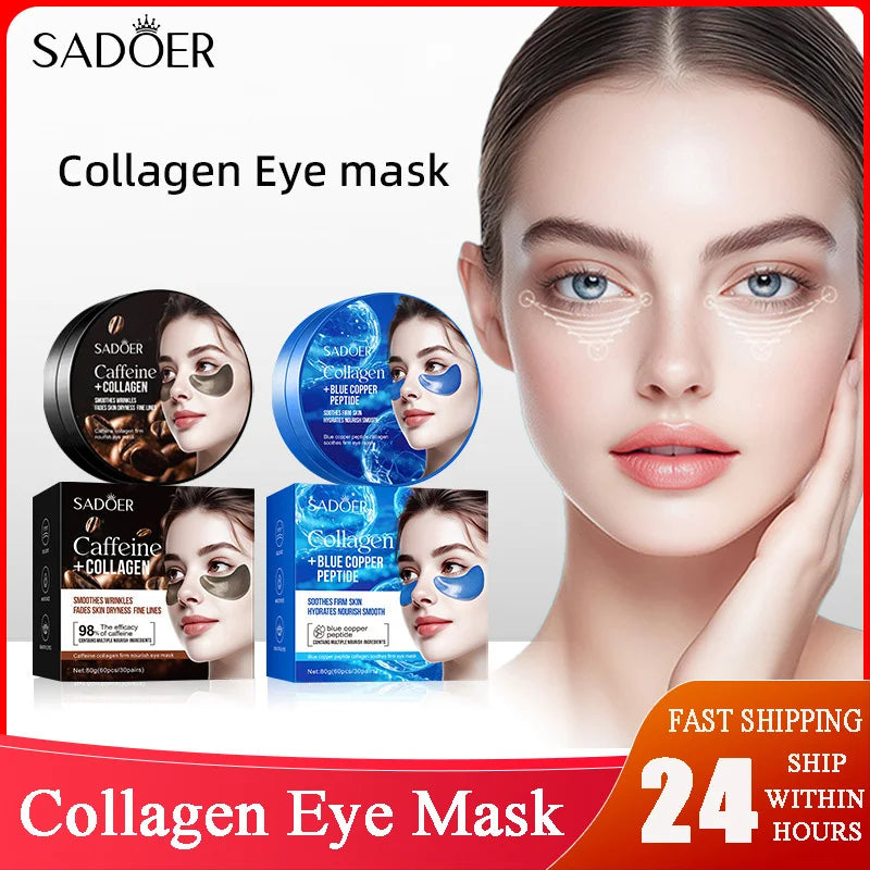 SADOER Caffeine Collagen Eye Mask – Dark Circles & Wrinkles