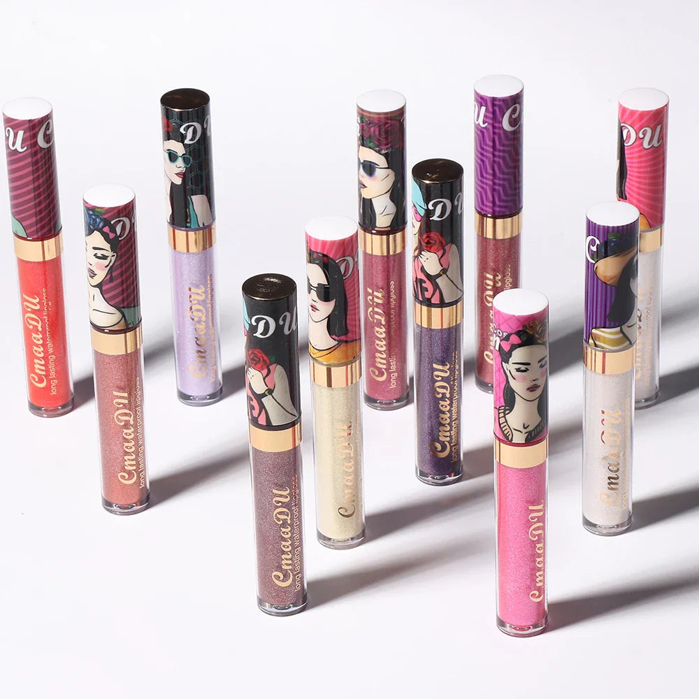 Cmaadu Metallic Shimmer Lip Gloss – Glitter & Long-Lasting Y2K