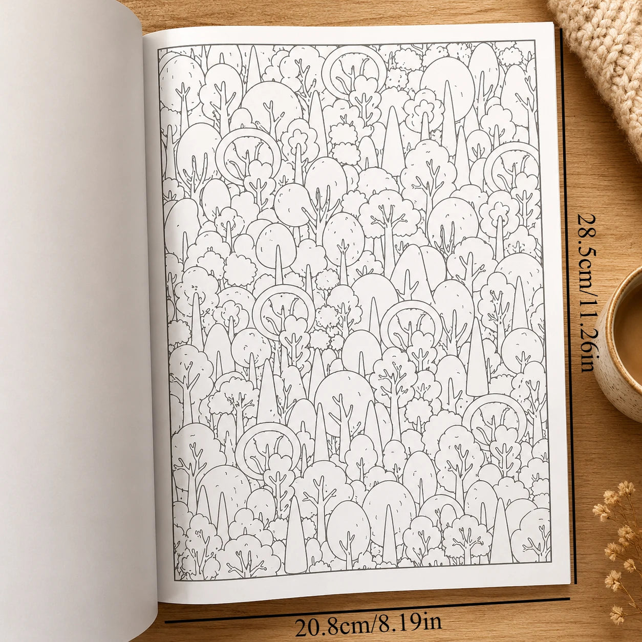 28-Page Adults Teens Trace Book Cute Monster Doodles Relaxing Anti