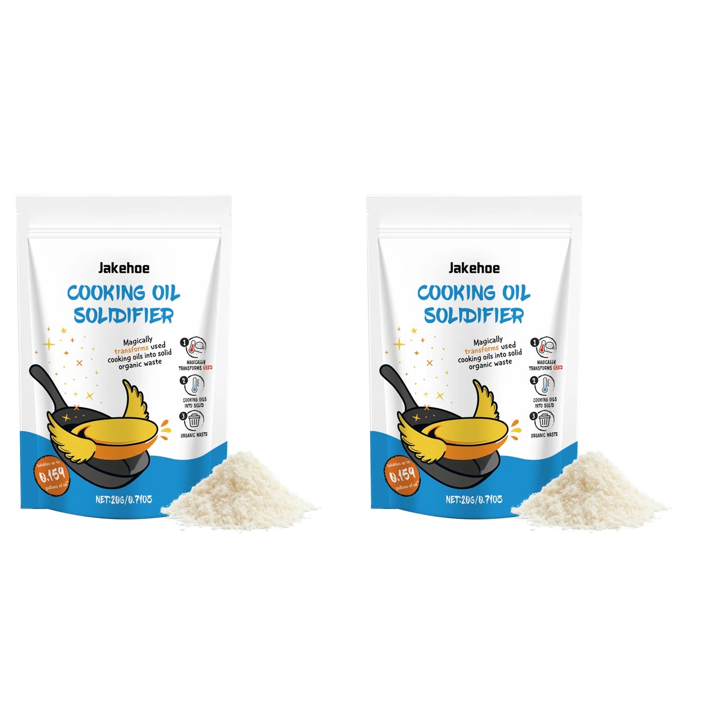 JAKEHOE Cooking Oil Solidifier Powder – Eco-Friendly 20g