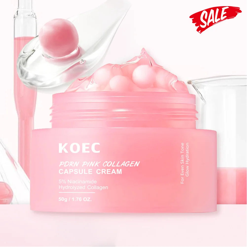 PDRN Pink Collagen Capsule Cream – 5% Niacinamide Face Moisturizer