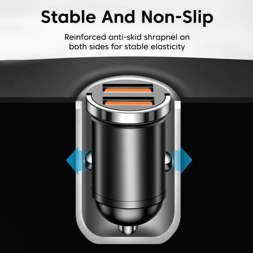 100/200W USB-C PD QC3.0 Mini Car Charger Fast Charging Adapter