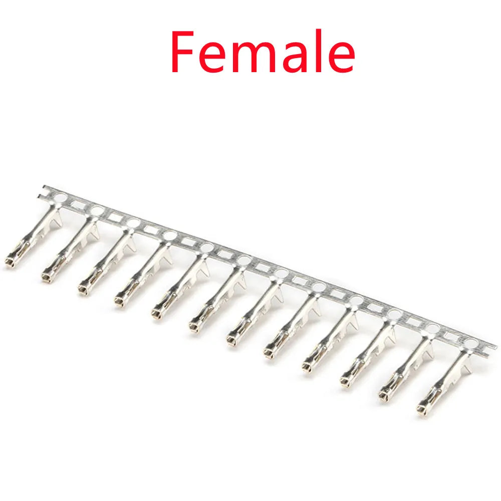 100PCS Dupont 2.54mm Jumper Wire Cable Pin Connector Terminal Female Male Pin Connector for Housing Jumper Peaceful Pleasures Health and Wellness Female-100PCS