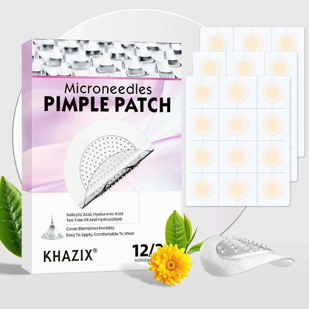 Micro Needle Pimple Patches – Hydrocolloid Acne Patches, 12/24 Count Peaceful Pleasures Health and Wellness