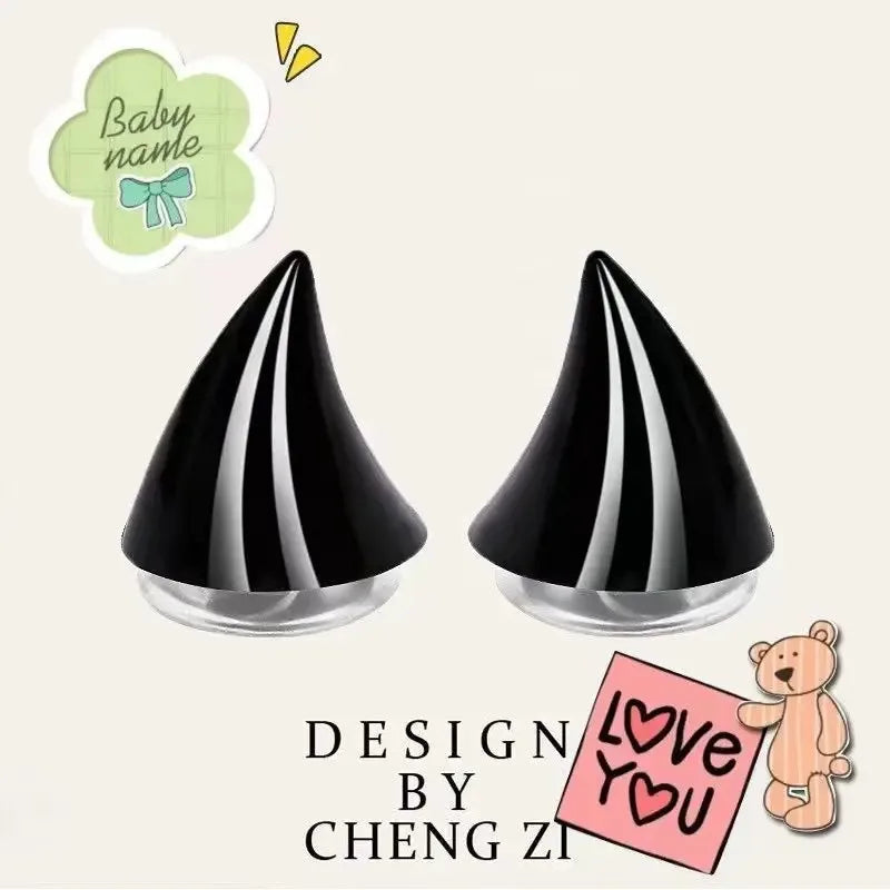 Devil Horn Helmet Decoration | Suction Cup Motorcycle Ebike