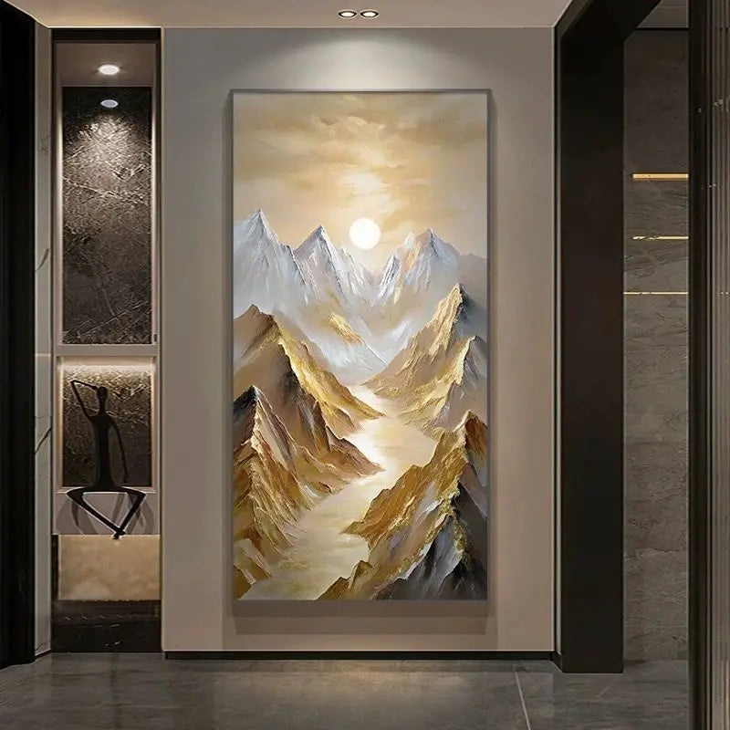 Abstract Rizhao Jinshan Abstrac Texture Oil Painting, Living Room Hanging Painting, Sofa Background Wall, High Quality Corridor Peaceful Pleasures Health and Wellness No frame 2 70cmx120cm