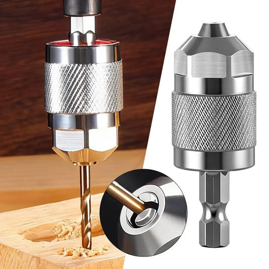 3-Jaw Keyless Drill Chuck, 0.3-6.5mm Capacity Drill Bit Adapter Hex Shank Chuck for Electric Screwdriver,Impact Driver Adaptor Peaceful Pleasures Health and Wellness
