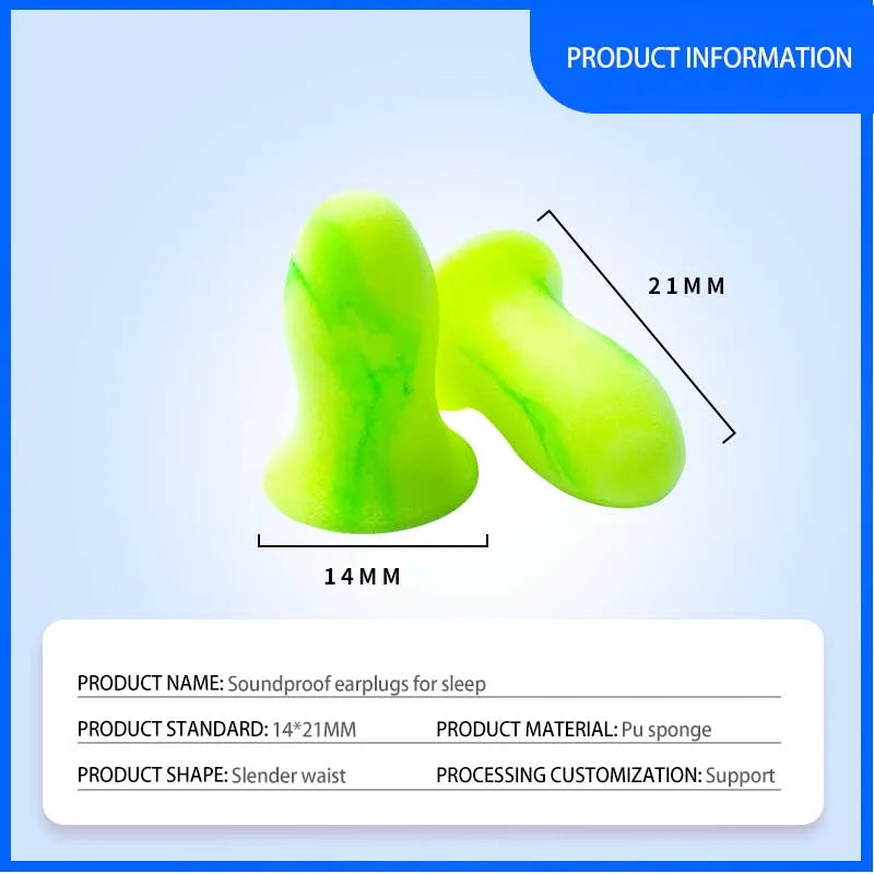 Soft Foam Sleeping Earplugs S/M – Noise Blocking | OEMG