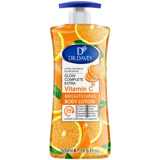 500ML DR.DAVEY Vitamin C Body Lotion Large Capacity Four Seasons Moisturizing Refreshing Non Greasy and Fragrant Peaceful Pleasures Health and Wellness