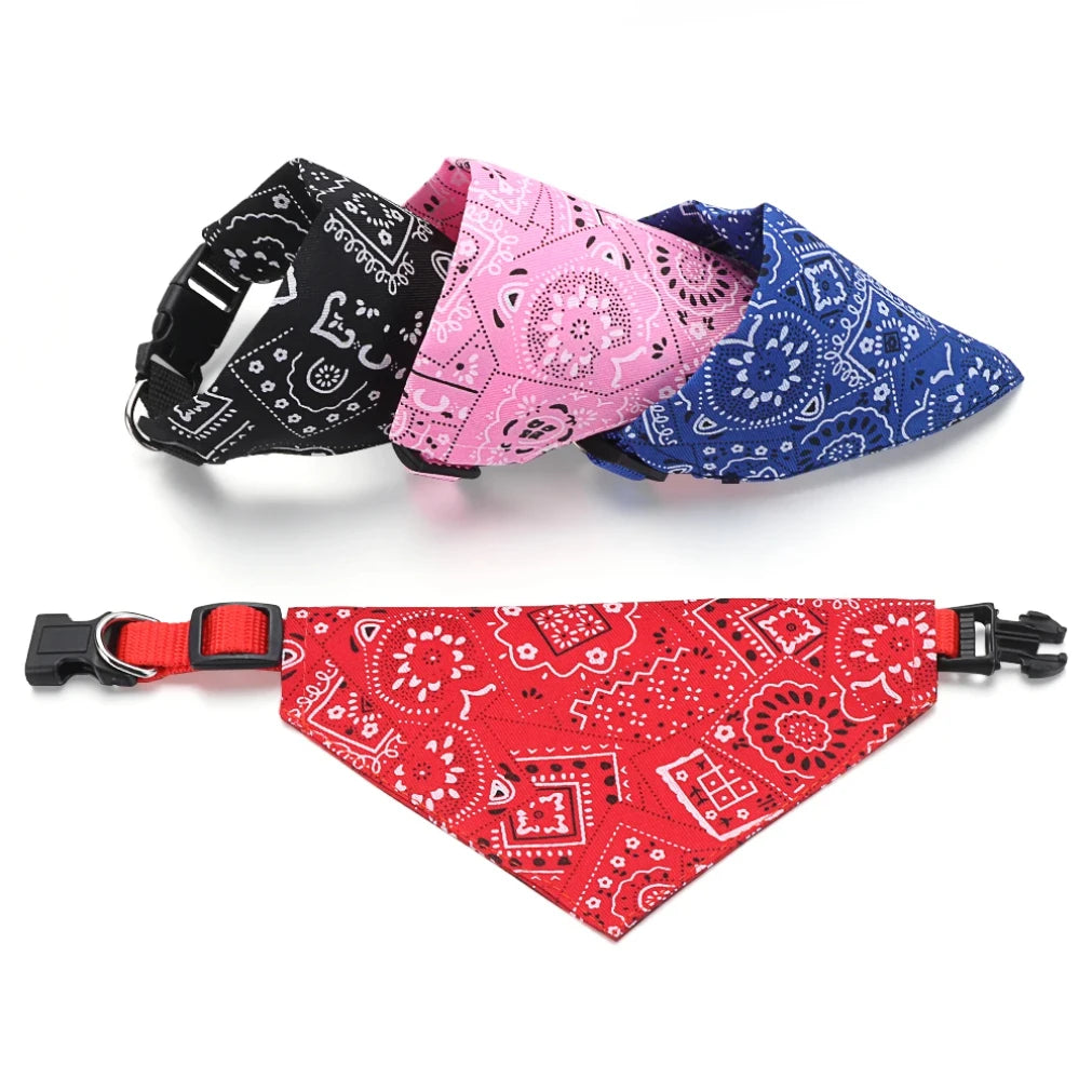 Adjustable Pet Bandana Scarf Collar for Dogs & Cats | S/M/L
