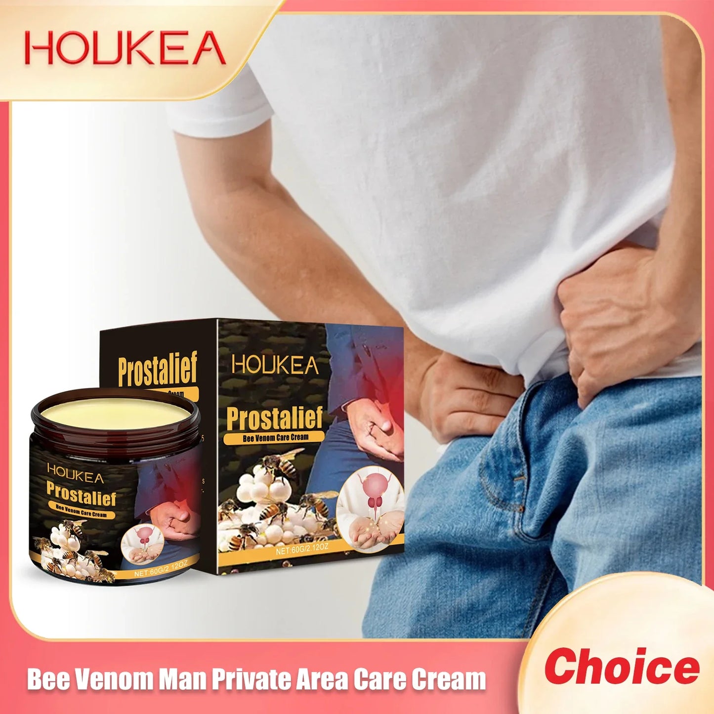Houkea Bee Venom Men's Private Area Care Cream 60g