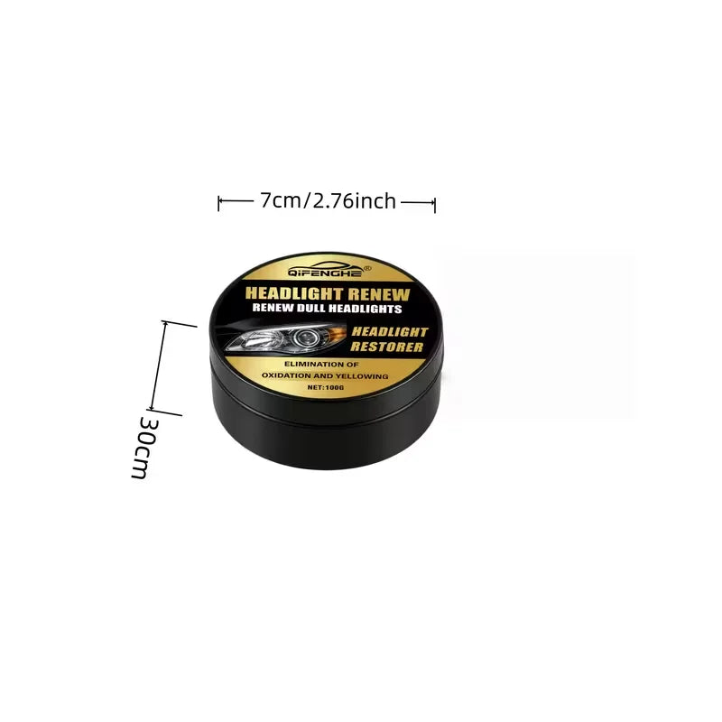 Headlight Restorer Polish – UV Protection & Anti-Yellowing 100g